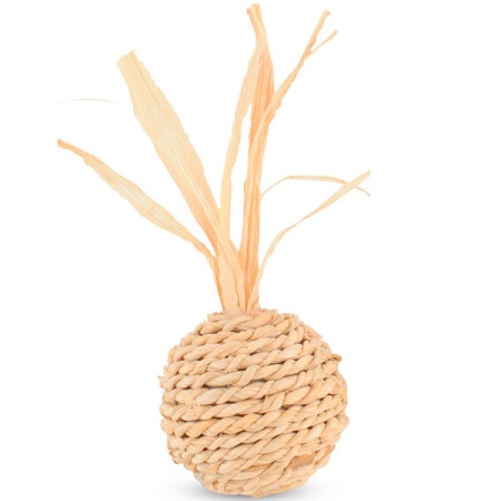 Игрушка к Мяч из кукурузных листьев 4*9см/2шт/22171024/Триол