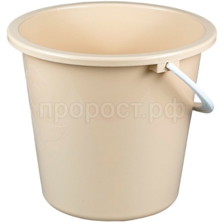 Ведро 15л Ромашка бежевый 02015/Арз