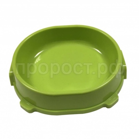 Миска пластик д/кошек 0,22л нескользящая мятная/FG17902/Гризли