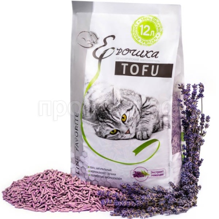 Наполнитель Ерошка Тофу Экстракт лаванда 12л/5шт