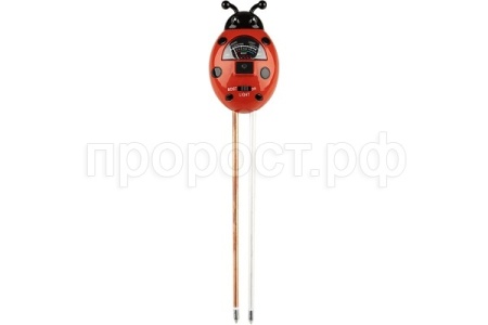 Измеритель влажности, кислотности и освещенности почвы Божья коровка 105004/72шт/Leonord