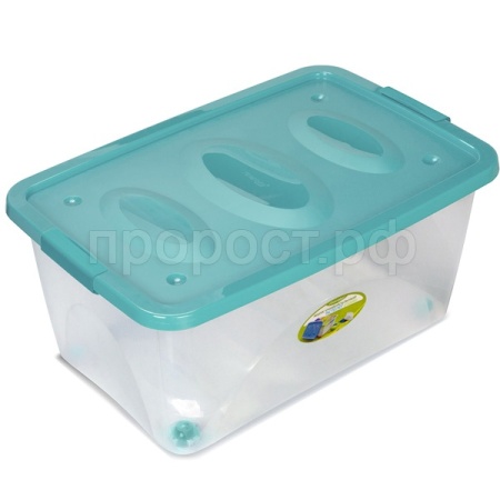 Ящик универс. Астело 41л 60*40*28см на колесиках бирюзовый С665БИР /3шт/Мартика Ящик универс. Астело 41л 60*40*28см на колесиках бирюзовый С665БИР /3шт/Мартика
