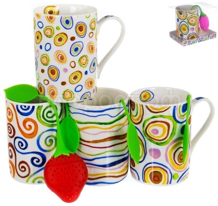 Кружка с ситечком силикон 144-09005 Кружка с ситечком силикон 144-09005