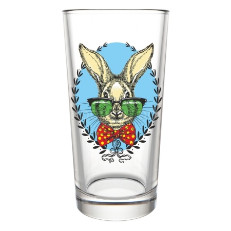 Набор стаканов Зайцы пижоны (6шт) 230мл/146-Д  Набор стаканов Зайцы пижоны (6шт) 230мл/146-Д