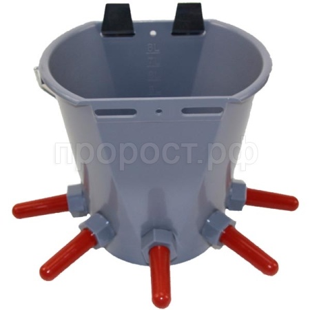 Инструмент Ведро д/телят 8л 5 сосок с креплением