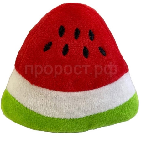 Игрушка с Долька арбуза плюшевая с пищалкой 11см/C0137/ЗР