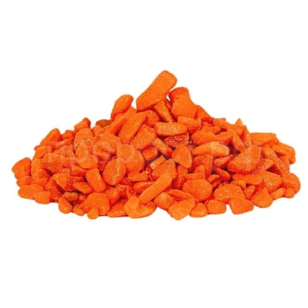 Грунт для аквариума Тритон блестящий оранжевый крупный 5кг