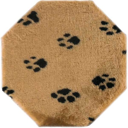 Когтеточка столбик с полкой мех, джут коричневый 80см/DONBARON