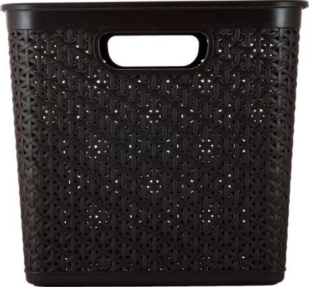 Корзина д/хранения Keeplex Rattan 21л с крышкой квадрат. темный каштан KL1305 /6шт/ПР Корзина д/хранения Keeplex Rattan 21л с крышкой квадрат. темный каштан KL1305 /6шт/ПР