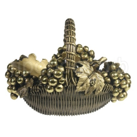 Корзина с виноградом подставка под бутылку (золото) L26,5W20H19 см 713388/I049 Корзина с виноградом подставка под бутылку (золото) L26,5W20H19 см 713388/I049