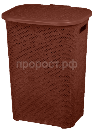 Корзина для белья 60л Бабочка коричневый 16032 Корзина для белья 60л Бабочка коричневый 16032