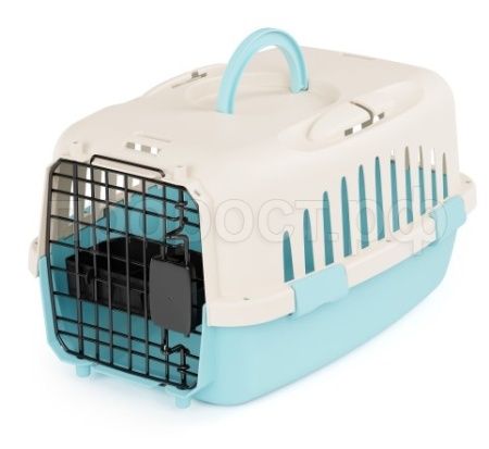 Переноска Мур-Мяу с металлической дверцей и замком 48*32,5*26см/М8692