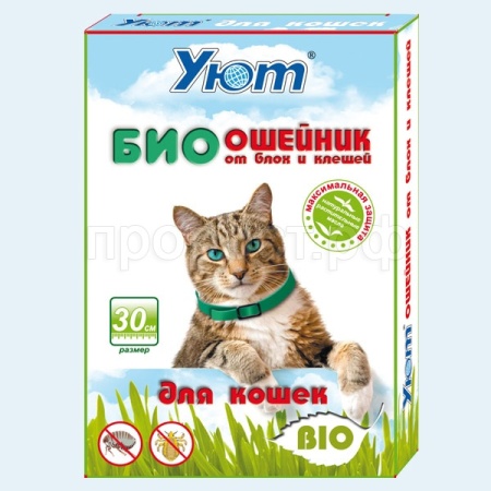 Ошейник УЮТ БИО для кошек репеллентный 30 см