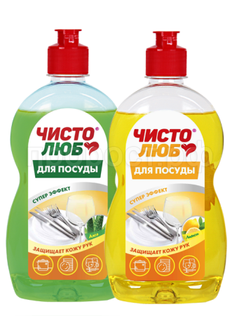 Моющее средство для посуды Чистолюб 500г Сочный лимон