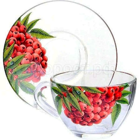 Чайная пара Живая природа. Рябинка/337-Д   Чайная пара Живая природа. Рябинка/337-Д