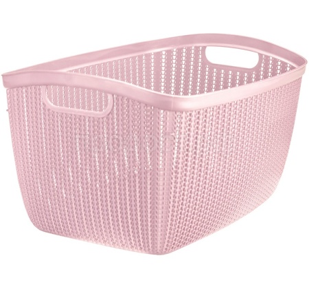 Корзина для белья ВЯЗАНИЕ 26л чайная роза М2617 Корзина для белья ВЯЗАНИЕ 26л чайная роза М2617