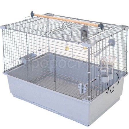 Клетка д/птиц ГОВОРУН-1 60*40**41см разборная светло-серая/4705св-сер-хром/Дарэлл