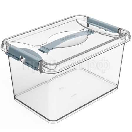 Контейнер д/хранения Клик 10л прозрачный с защелками С274ПРО Контейнер д/хранения Клик 10л прозрачный с защелками С274ПРО