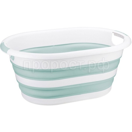 Таз ФЛЕКС 17,5л овал складной морская волна М2503 /5шт/М-пласт  Таз ФЛЕКС 17,5л овал складной морская волна М2503 /5шт/М-пласт