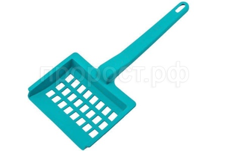 Совок для кошачьего туалета 12,5*27*2см бирюза/2800бирюз/Дарэлл