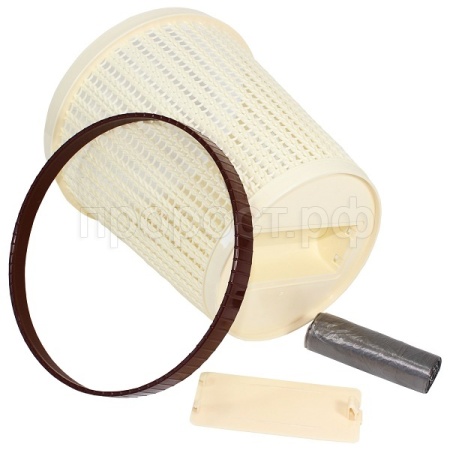 Корзина д/мусора Santa 10л бежевый 05110 /10шт/Милих Корзина д/мусора Santa 10л бежевый 05110 /10шт/Милих