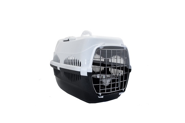 Переноска Спутник №2 ZooM с метал дверцей+наплечный ремень+мис до12кг 33*49*32см сер-бел/4094/ Переноска Спутник №2 ZooM с метал дверцей+наплечный ремень+мис до12кг 33*49*32см сер-бел/4094/