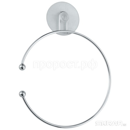 Держатель д/полотенца ElLINE14*17*1,5см металл. на присоске Держатель д/полотенца ElLINE14*17*1,5см металл. на присоске