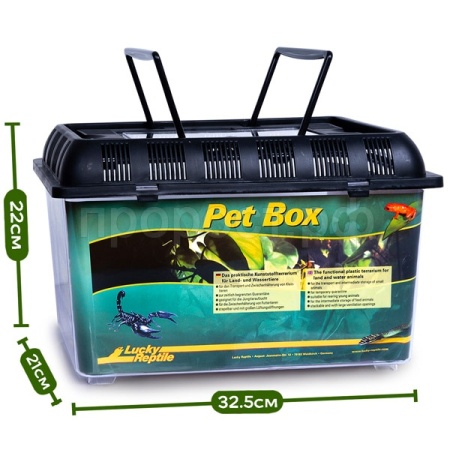 Переноска д/рептилий LUCKY REPTILE Pet Box Medium 32.5x22x21см (Германия) PB-M