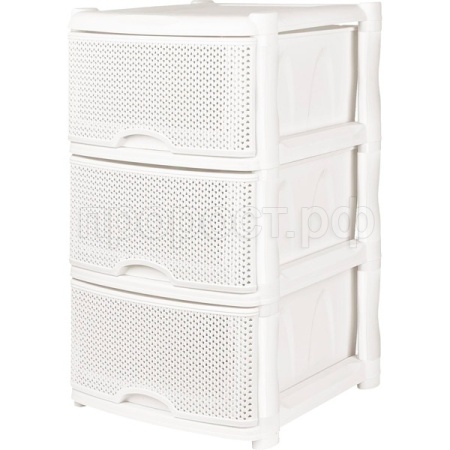 Комод 3 секции Keeplex Ajur белое облако KL3783 /1шт/ПР