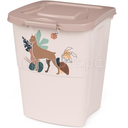 Контейнер д/корма 36л бежевый/М8294