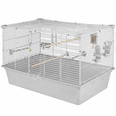 Клетка д/птиц СЕЛЕНА-1 78*48*45см разборная (укомплект) св-сер-бел/4680/Дарэлл