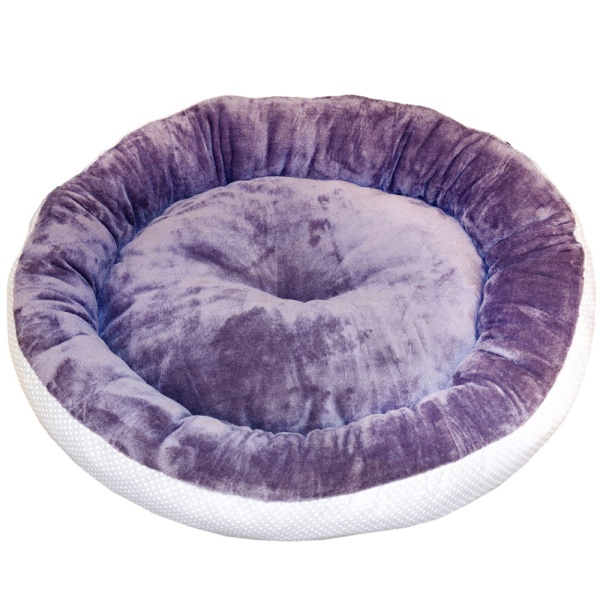 Лежанка ватрушка плюш бежевый горох 70*17см/DONBARON Лежанка ватрушка плюш бежевый горох 70*17см/DONBARON