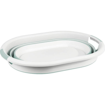 Таз ФЛЕКС 38л складной овальный морская волна М2515 /5шт/М-пласт 