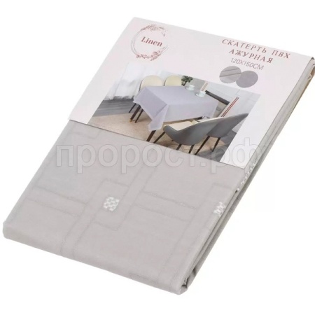 Скатерть 120*150 LINEN серый /ST-1116G/Перспектива