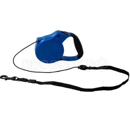 Рулетка автоматическая трос 3м на 10кг синяя/10233550-06/Каскад