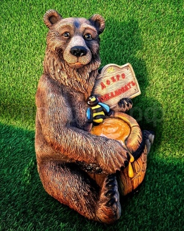 Медведь с пчелой 50см Ф203